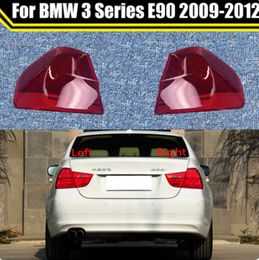 For BMW 3 Series E90 2009-2012 Car Rear Taillight Shell Brake Lights Shell Replacement Auto Rear Shell Cover Lampshade