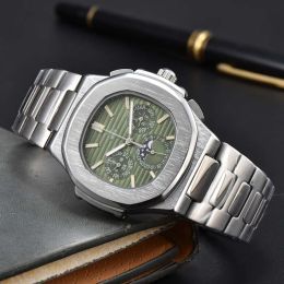 Orologi da polso per uomo 2023 Nuovi orologi da uomo Sei punti Tutti i quadranti Orologio al quarzo Top Luxury Brand Cronografo Orologio Cintura in acciaio moda Pate Nautilus Tipo