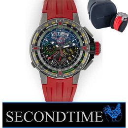 Richarmiller Watch Luxury Watches Mechanical Movement wristwatch Rm60-01 48mm Titanium Flyback Chronograph Annual Calendar Regatta WN-9ADX
