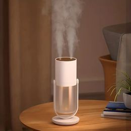 1pc 450mL Cool Mist Humidifier USB Portable Desk Air Humidifier Quiet Ultrasonic Humidifier With 2 Mist Modes Auto Shut-Off For Travel/Home/Bedroom Mini Humidifier