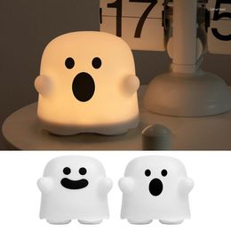 Night Lights Light For Kids Non-slip USB Charging Bedroom Decor Long-lasting Battery Life Ghost LED Stepless Dimming Table Lamp