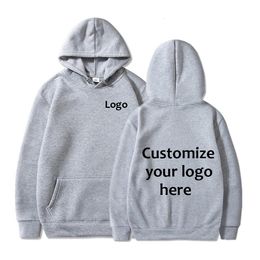 Men's Hoodies Sweatshirts Custom Hoodie Diy Text Couple Friends Family Image Print Men Clothing Customise Sports Leisure Sweater Style Sportsshirt 230925