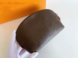 Luxurys Genuine Leather women shell Cosmetic Bags Cases wallets brand Designer Zippy wristlet High quality Shoulder Evening Handbag Messenger Purse 347515