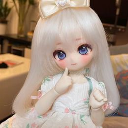 Dolls gaoshundoll16Bunny Rabbit anime face resin Qbaby MDD VOLKS DIY makeup practice head for birthday gift fashion mysterybox 230923