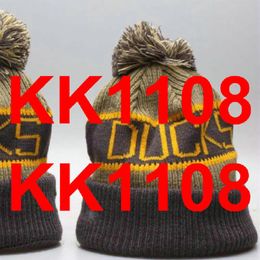 2021 DUCKS Hockey Beanie North American Team Side Patch Winter Wool Sport Knit Hat Skull Caps a1269h