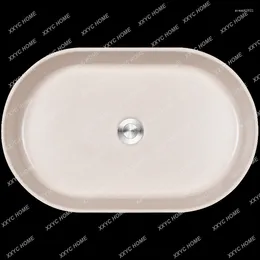 Bathroom Sink Faucets Washbasin Wash Basin Integrated Artificial Stone Oval