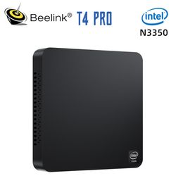 Mini PCs Beelink T4 Pro Mini PC Intel Apollo Lake Processor N3350 4K 4GB 64GB BT4.0 1000M AC Wifi Mini Computer 230925
