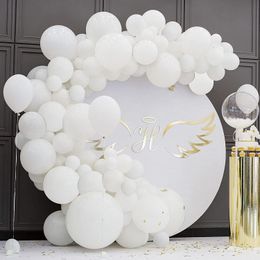 Other Event Party Supplies White Balloon Garland Arch Kit Romantic Wedding Decoration Balloons Christmas Decor Shower Birthday Accessorie globos 230923