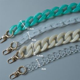 Bag Parts & Accessories Fashion Woman Handbag Accessory Chain Detachable Replacement Candy Colour Red Blue Green Strap Women DIY Cl249C