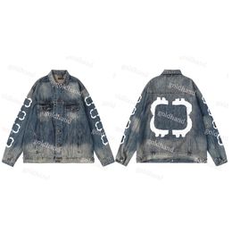 Designer Denim Jacket Mens Womens Casual Outerwear Retro Hip Hop Sweatshirts Jackets Clothing