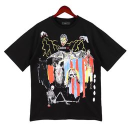 amigim Brand Mens T Shirt Limited Edition AM Couples Tees Street Wear Summer Fashion Brand Shirt Bapes Splash-Ink Letter 8493