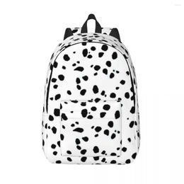 Backpack Dalmatian Dog Print Canvas Backpacks Cute Spots Dots Bag Daily Big Casual Bags