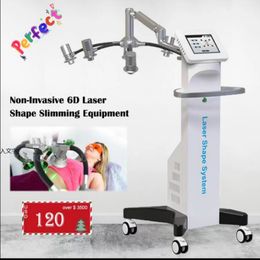 Ship Within 3 Days 6D Lipo Laser Machine Rosh Certificated Laserslim Fat Removal Body Slimming 532Nm Light Lazer With 6 Laserlamps Japan Imported412