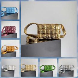 Handbag Bvs Designer Sardines Knotted Hand-stitched Mirror Quality y New Mini Cassette Women's Pleated Cowhide Shoulder Crossbody Women's Mzl4