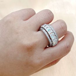 925 Sterling Silver/ 10k/14k/18k Gold Premium Vvs d Custom Moissanite Diamonds Iced Out Hip Hop Ring for Men with Certificate