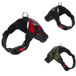 Dog Collars No Large Pet Adjustable Padded Training Lead Running Walking Big Collar Pull For Medium Accessories Harnesses Vest