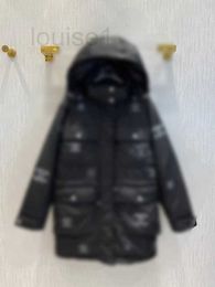 Men's Down & Parkas designer Xiaoxiangfeng jacket with an empty hooded mid length ski down 6NEP