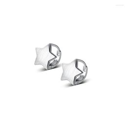 Stud Earrings Retro Brushed Star Ear Buckle Sweet Simple Hoop For Women Girls Party Gift Jewelry