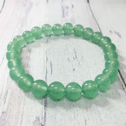 MG0336 8 mm Green Aventurine Bracelet Yoga Spiritual Gift for Women Balance Wrist Mala Yoga Beads Bracelet2681