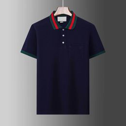 Yeni Erkek Stilist Polo Gömlek Lüks İtalya Mens 2024 Tasarımcı Kıyafetleri Kısa Kollu Moda Erkek Yaz T Shirt Asya Boyutu M-3XL