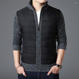 Men's Sweaters 2024 Fashion Brand Mens Cardigan Thick Slim Fit Jumpers Knitwear Zipper Warm Winter Korean Style Casual Men Clothes