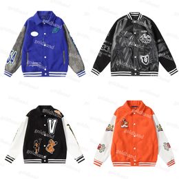 Hip Hop Mens Jackets Loose Outerwear Designer Baseball Coats Luxury Loose Varsity Jackets