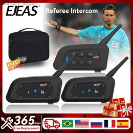 Walkie Talkie EJEAS 3 User Football Referee Intercom Headset V4C PLUS+V6C PROx2 Full Duplex Bluetooth Conference Interphone 1200M Handbag Gift HKD230925