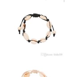 Bracelet European American Foreign Trade Braided Shell Bracelet Jewelry Hawaiian Style Leisure Fashion Natural Shell Footchain WL8226x