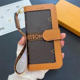 Fashion Designer Wallet Phone Cases for iphone 15 15pro 14 14pro 14plus 13 13pro 12 pro max Leather Card Holder Luxury Cellphone Cover with Samsung S23 S22 ultra