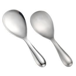 304 stainless steel spoon 20.5cm Longth Large rice spoon Soup spoon Long handle Soop