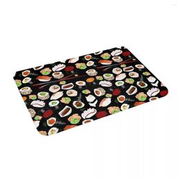 Carpets Sushi 24" X 16" Non Slip Absorbent Memory Foam Bath Mat For Home Decor/Kitchen/Entry/Indoor/Outdoor/Living Room