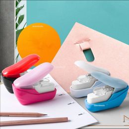 Staplers No Nails No Stapling Machine Mini Cute Book Stapleless Stapler Paper Stapling Stapler Without Staple Stapler Free 230923