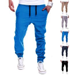 Men's Jeans Pockets Training Pants Clothing Trousers Bottom Casual Sport Fitness Jogging With Fashion Sweatpants Joggers Running 230925