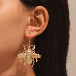 Dangle Earrings Punk Big Bee For Women Exaggerated Vintage Insect Charm Ear Studs DIY Jewellery Trendy Accessories Halloween Party Gifts