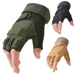 Five Fingers Gloves Outdoor Tactical Gloves Airsoft Sport Gloves Half Finger Military Men Women Combat Shooting Hunting Fitness Fingerless Gloves 230926