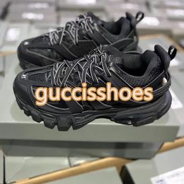 NEUE Paris Track 3 3.0 Designerschuhe Luxusmarke Schuhe weiß schwarz Sneakers Tess.s. Gomma-Leder-Trainer-Nylon-bedruckte Schuhe