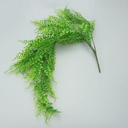 Decorative Flowers Ivy Green Leaves Plastic Grass Wall Hanging Plant 1PC 80CM Artificial Vines Rattan