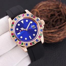 Watch Designer Watch Men's Fully Automatic Mechanical Diamond Leather Stainless Steel Sapphire 41mm Men's Watch