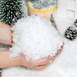 Christmas Decorations 20g Decoration Artificial Plastic Dry Snow Powder Xmas Gift Home Party DIY Scene Tree Snowman