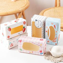 Gift Wrap 10pcs 2/4 Cups MoonCake Cupcake Cake Boxes Packaging Dessert Food Container Christmas Wedding Baby Shower Party Favours Paper Box