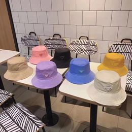 Casual Pure Cotton Letter Fashion sandy fedora Beach Sun Caps Bucket Hat Designer Mens beanie Cap 7 Colour High Quality