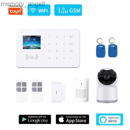 Alarm systems G20 GSM/WIFI Smart Alarm System Tuya Smart Home Wireless Dual Network Security Surveillance Camera Set YQ230926