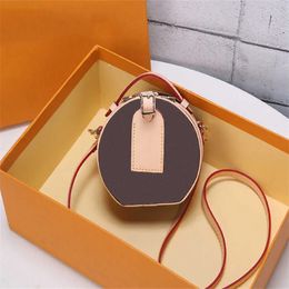 Luxury Designer round Bag cake Cowhide Shoulder Crossbody Bags Nano Handbags Women phone camera Purses