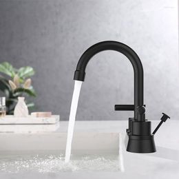 Bathroom Sink Faucets Brass Double Handle Control Basin Faucet Waterfall Water Outlet Wash