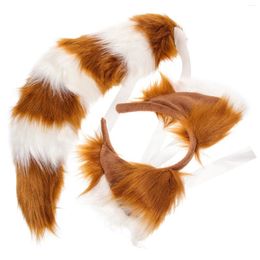 Brooches Costume Props Headband Furry Hair Accessories Role Play Tail Animal Ear Cosplay