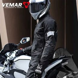 Others Apparel Vemar Summer Motorcycle Jacket Men's Motocross Jacket Motorcyclist Jacket Protective Gear Coat Racing Reflective Oxford Clothing x0926 x0927