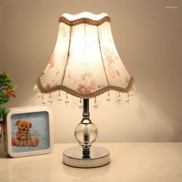 Table Lamps Vintage Crystal European Modern Bedroom Bedside Lamp For Living Room Lights Retro Nightstand Led Desk E27 US EU