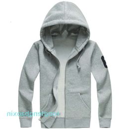 2023 Mens Jackets polo big horse sweater Outerwear Hoodies Sweatshirts autumn winter Hoodie sport jacket zipper casual quality multiple colour 8 Sports fashion