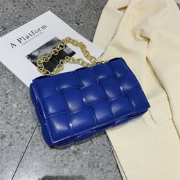 Factory wholesale shoulder bags 11 Colours simple Joker solid Colour leather handbag classic hand-woven chain bag flip fashion mobile phone coin purse 1009#