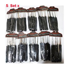 5 Set/Lot KLOM 9 Pieces Lock Pick Tool Advanced 9-Pieces Set Locksmith Tools